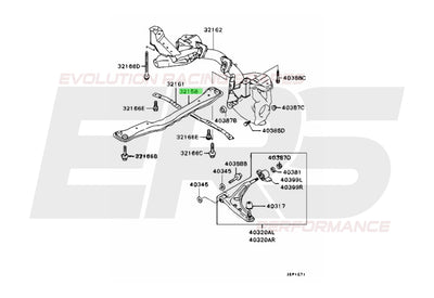 Front North South Bar Centre Suspension Member | Suits Evo 5-6