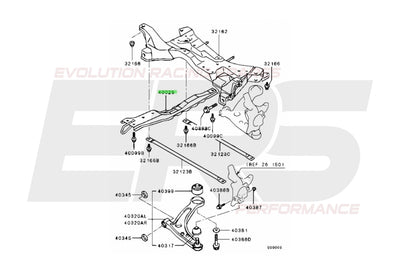 Front North South Bar Centre Suspension Member | Suits Evo 7-9