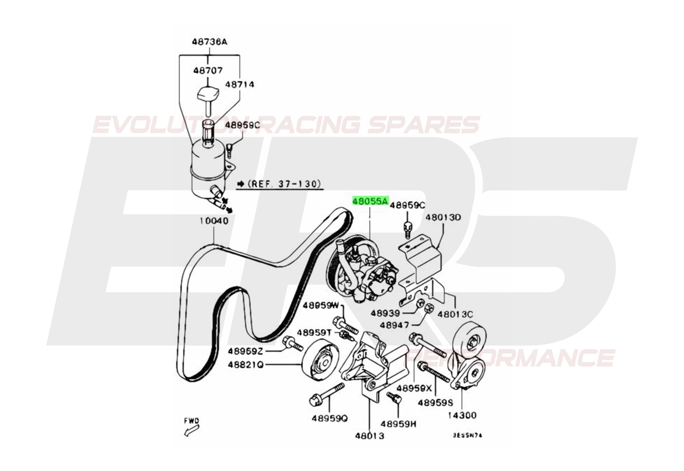 Power Steering Pump | Suits Evo 4 - 6 – Evolution Racing Spares