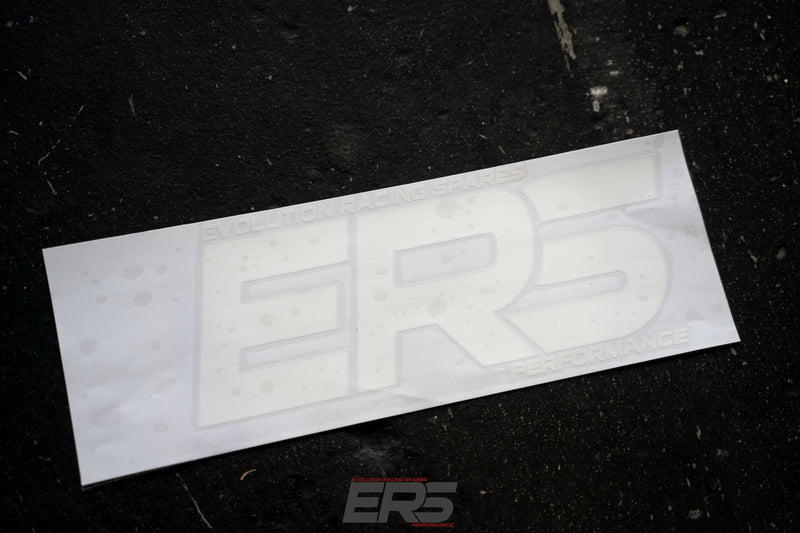 ERS Rear Windshield Sticker - White