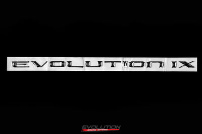"EVOLUTION IX" Evo 9 Rear Trunk Boot Badge