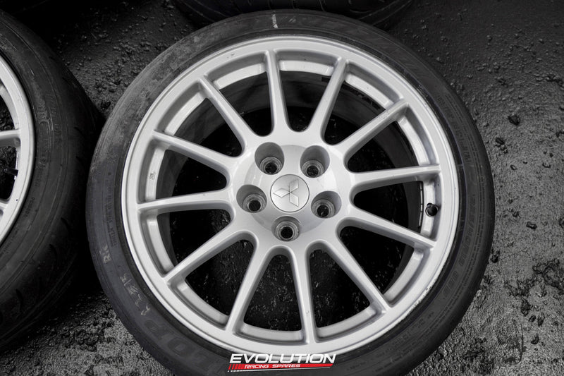 Mitsubishi Evolution Evo X 10 GSR Enkei Wheels Factory Alloy Wheels Set 18x8.5 +38