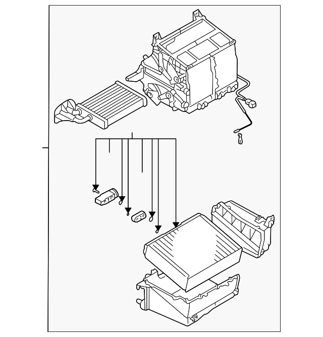 AC & Heater Assembly Suits Evo 79 Evolution Racing Spares