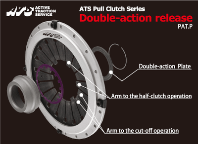 ATS Pull Type Clutch - Triple - Metal - EVO 4 - 9