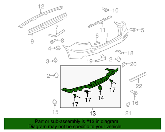 Rear Bumper Diffuser | Suits Evo X