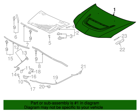 Evo 8/9 Bonnet