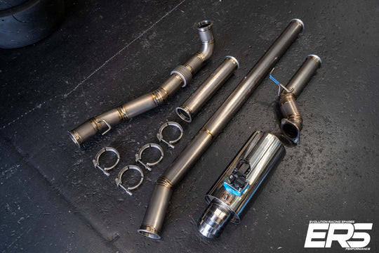 HOOKERFAB 3.5" Titanium Turboback Exhaust System Evo 7-9