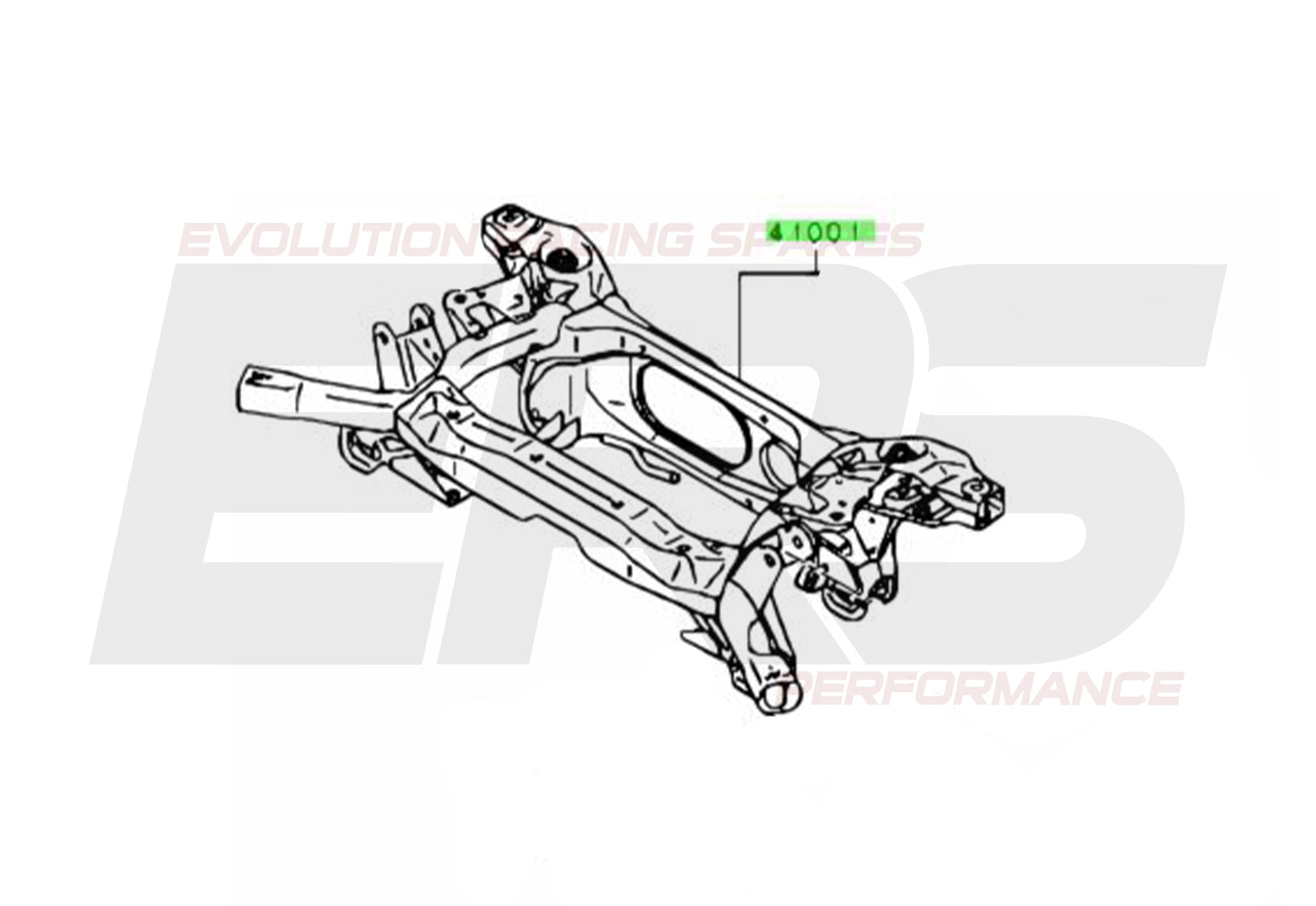 Rear Subframe | Suits Mitsubishi Evo X – Evolution Racing Spares
