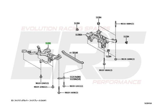 Front Subframe Cross Member | Suits Toyota GR Yaris