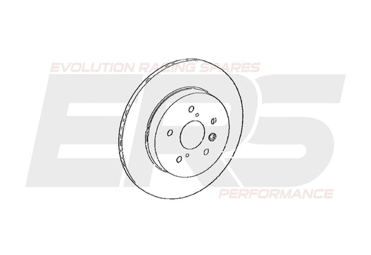 Rear Brake Disc Rotor (Standard) | Suits Yaris GR