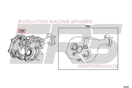 Transfer Case for Toyota GR Yaris