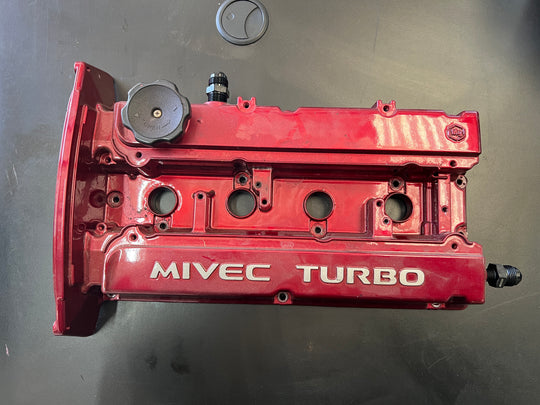 On Sale! Genuine Mitsubishi Evo 9 MIVEC Rocker Valve Cover Tapped
