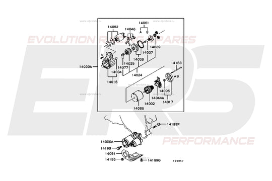 Starter Motor | Suits Evo 7-9