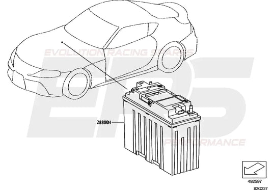 Battery suits Toyota GR Supra A90
