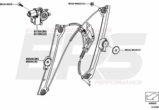Motor Assembly Power Win suits Toyota GR Supra A90