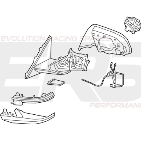 Outer R Mirror Assembly suits Toyota GR Supra A90