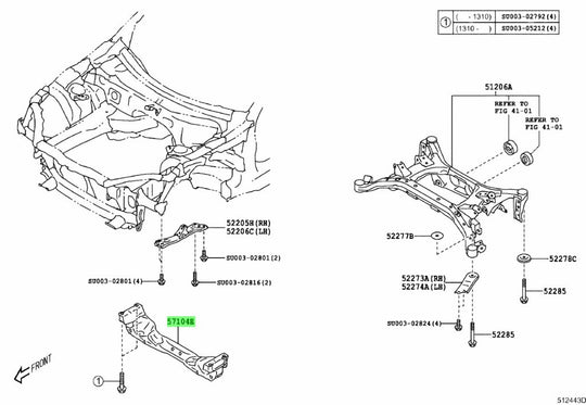 Front Sub Frame Cross Member | Suits Toyota 86/ Subaru BRZ