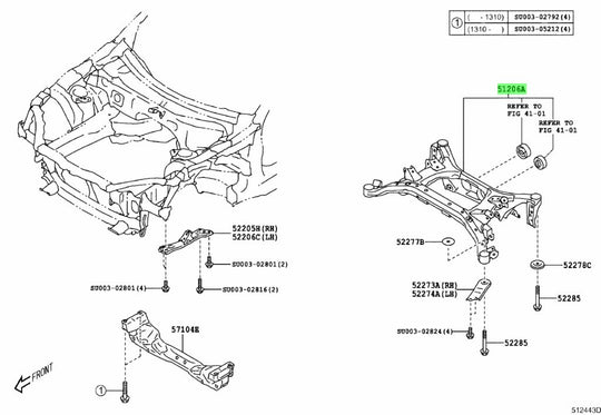 Rear Sub Frame Cross Member | Suits Toyota 86/ Subaru BRZ