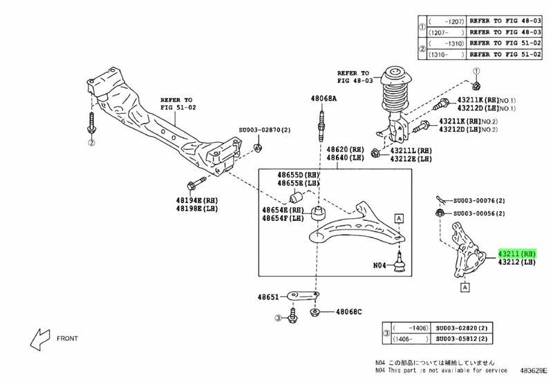 Front Hub Steering Knuckle | Suits Toyota 86/ Subaru BRZ
