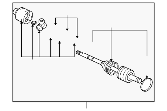 Front Axle | Suits Evo 7-9