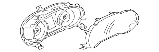 Instrument Cluster (Red) | Suits Evo X & Ralliart