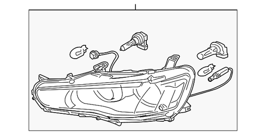 Headlight Set (Halogen) | Suits Evo X & Ralliart