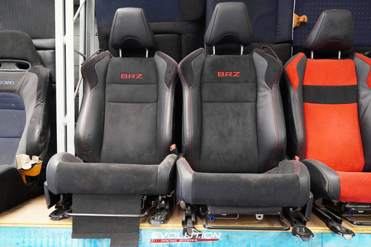 Subaru BRZ Front Seats Black w/ Red Stitching