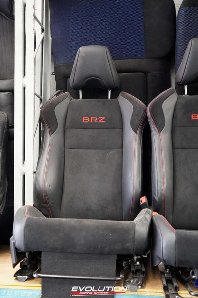 Subaru BRZ Front Seats Black w/ Red Stitching