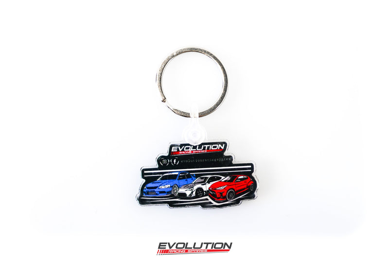Evolution Racing Spares "Trio" Keychain