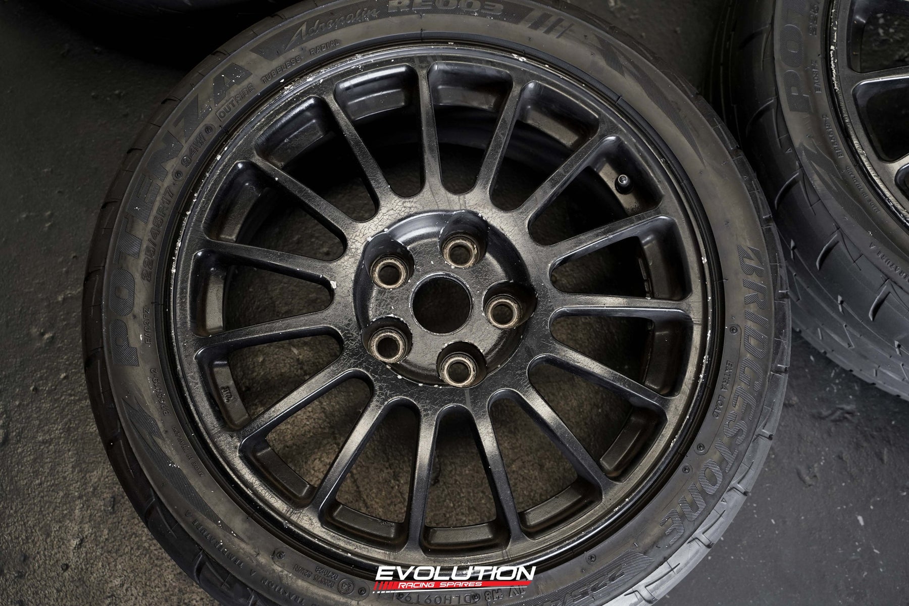Evo 6 Rally Rims Evo 6 OZ Racing Rims Wheels 17×7.5 +38 5×114.3 Black – Evolution Racing ...