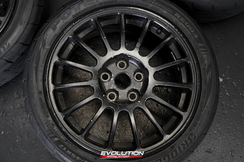 Evo 6 Rally Rims Evo 6 OZ Racing Rims Wheels 17×7.5 +38 5×114.3 Black – Evolution Racing ...