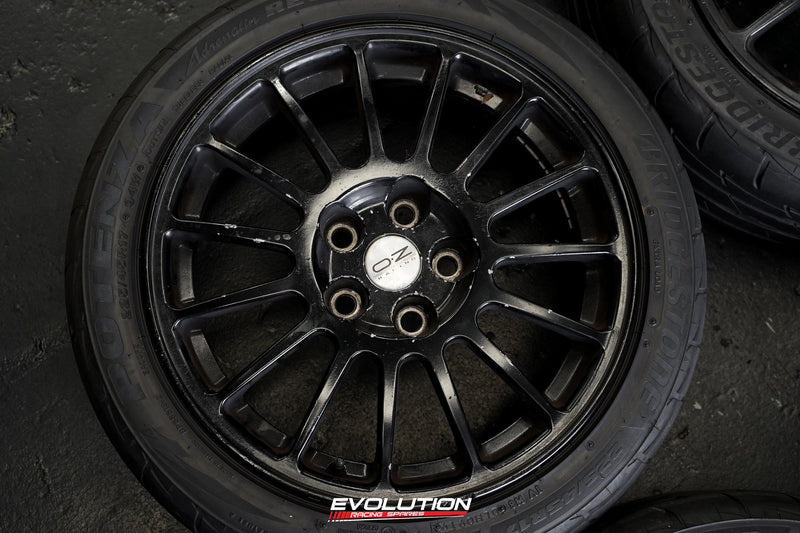 Evo 6 Rally Rims Evo 6 OZ Racing Rims Wheels 17×7.5 +38 5×114.3 Black – Evolution Racing ...