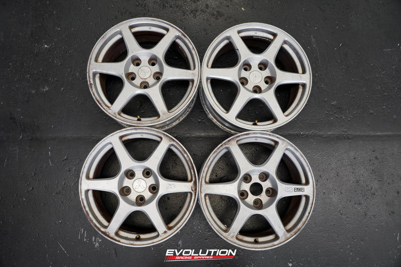 Evo 8 Enkei Rims Wheels 17x8 +35 5x114. 3 – Evolution Racing Spares
