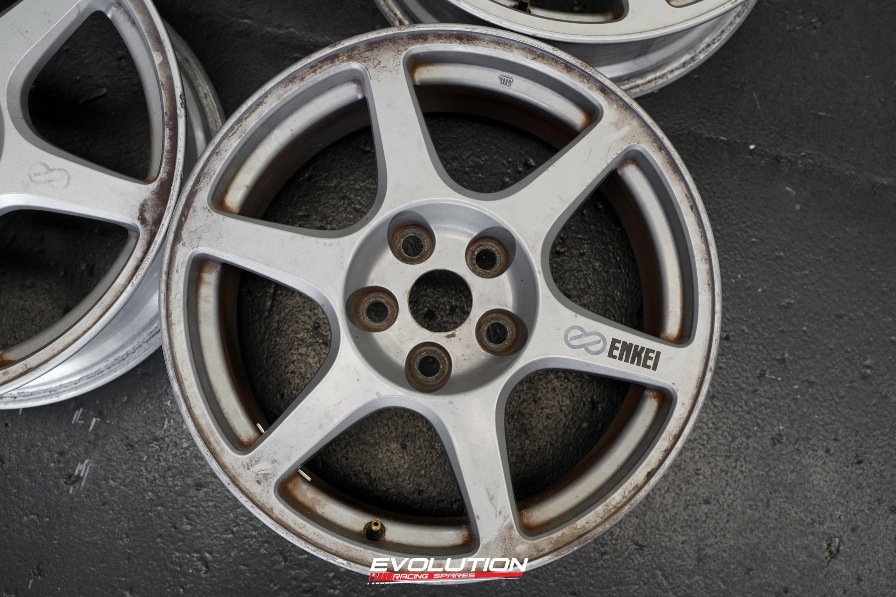 Enkeys Rims Evo 8 Enkei Rims Wheels 17x8 +35 5x114. 3 – Evolution Racing Spares
