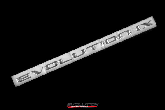 "EVOLUTION IX" Evo 9 Rear Trunk Boot Badge