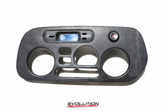 Mitsubishi Evolution Evo 4 5 6 CP9A Climate A/C Control Fascia Panel with Clock and Hazard Button (MR189244)