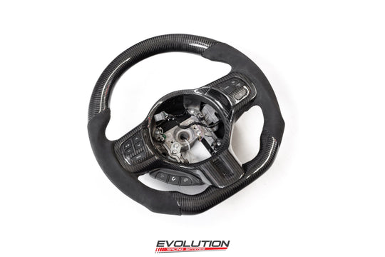 Mitsubishi Evo 10 CZ4A Carbon Fibre Steering Wheel OEM Retrimmed