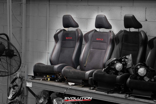 Subaru BRZ Front Seats Black with Red Stitching