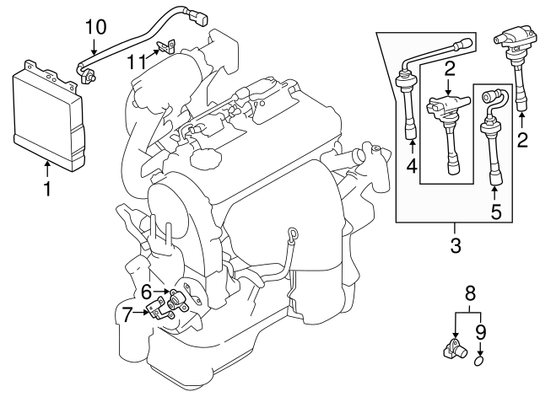 Camshaft Position Sensor (USED) | Suits Evo 7-9