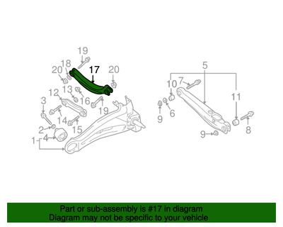 Rear Upper Control Arm | Suits Evo 7-9