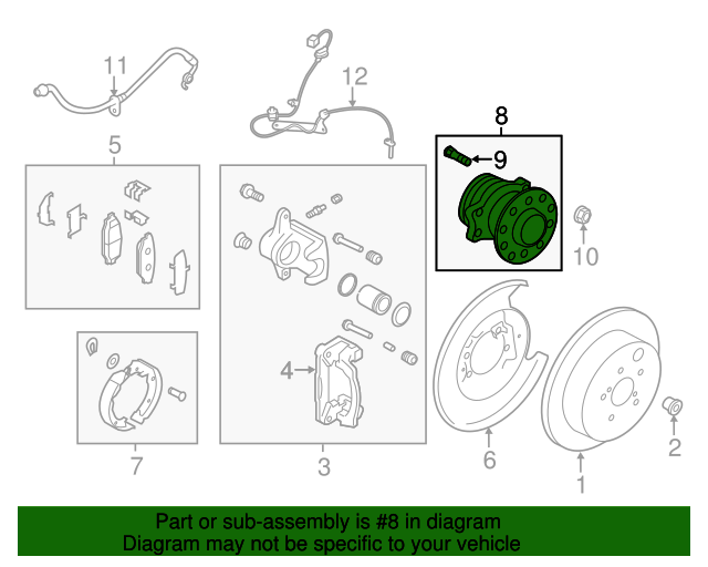 Hub & Bearing | Suits Toyota 86/ Subaru BRZ